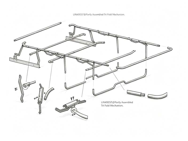 Cách lắp cơ cấu sofa giường 3 gấp cơ cấu lắp từng phần